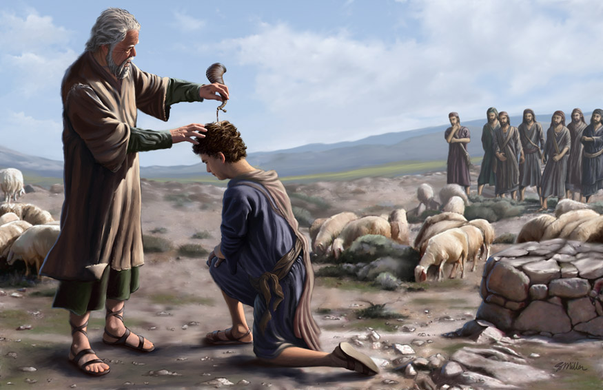 David anointed by Samuel