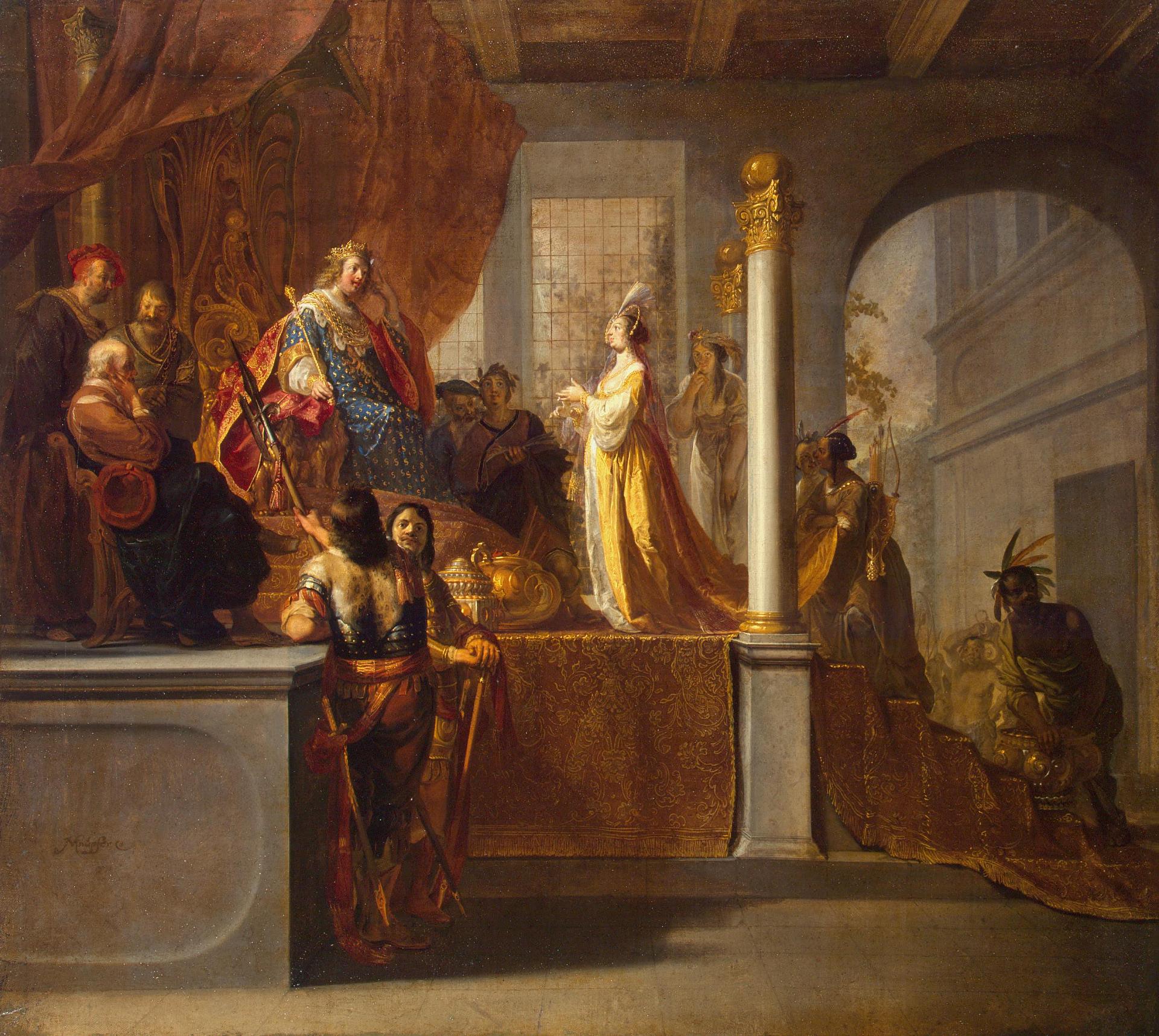The Queen of Sheba before Solomon