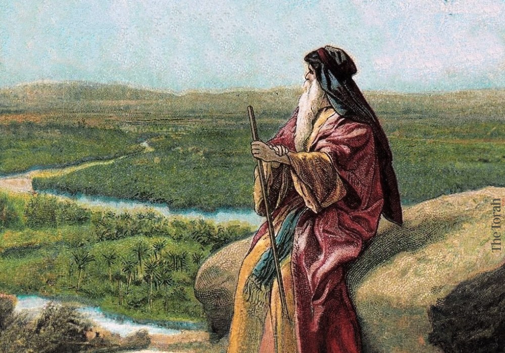Moses viewing the promised land.