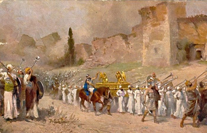 The fall of Jericho.